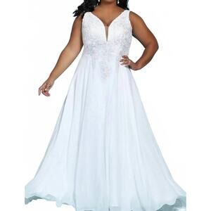 NEW SYDNEY'S CLOSET women's cashlynn wedding gown in ivory